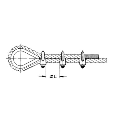 Fitting instruction of wire rope clip