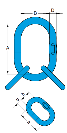 Yoke Welded Master Link Assembly X-0082 blueprint