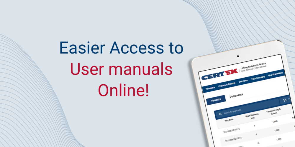 Easier access to user manuals online!